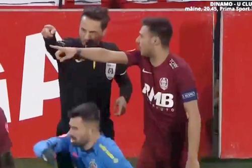 Supergolul lui Florinel Coman din CFR Cluj - FCSB a fost anulat // foto: captură PrimaSport