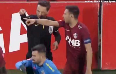 „Ieși în p*** mea!” » Coman a cedat nervos după decizia controversată a lui Colțescu: arbitrul i-a anulat supergolul și a salvat-o pe CFR!