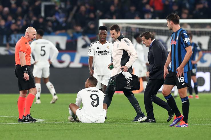 Kylian Mbappe s-a accidentat în Atalanta - Real Madrid, foto: Getty Images