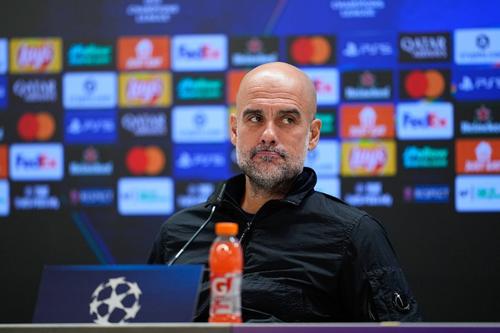 Pep Guardiola la conferința de presă dinaintea meciului dintre Real Madrid și Manchester City / Imago Images