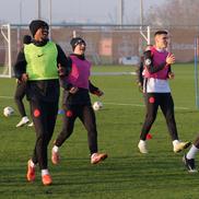 Ngezana, Pantea, Graovac și Dawa, la antrenamentul oficial înainte de FCSB - Feyenoord // Foto: Andrei Furnigă (GSP)