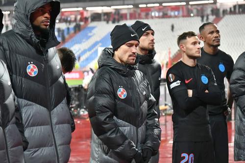 Imagini de la finalul meciului Steaua Roșie - FCSB // FOTO: Cristi Preda (GSP.ro)