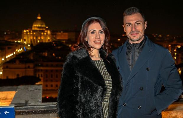 FOTO Ave, Radu! Ștefan Radu a sărbătorit alături de soție cei 120 de ani de istorie ai lui Lazio, care a ajuns la 10 victorii consecutive în Serie A