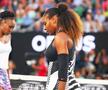 Serena Williams, prim-plan, și sora Venus Williams, foto: Imago