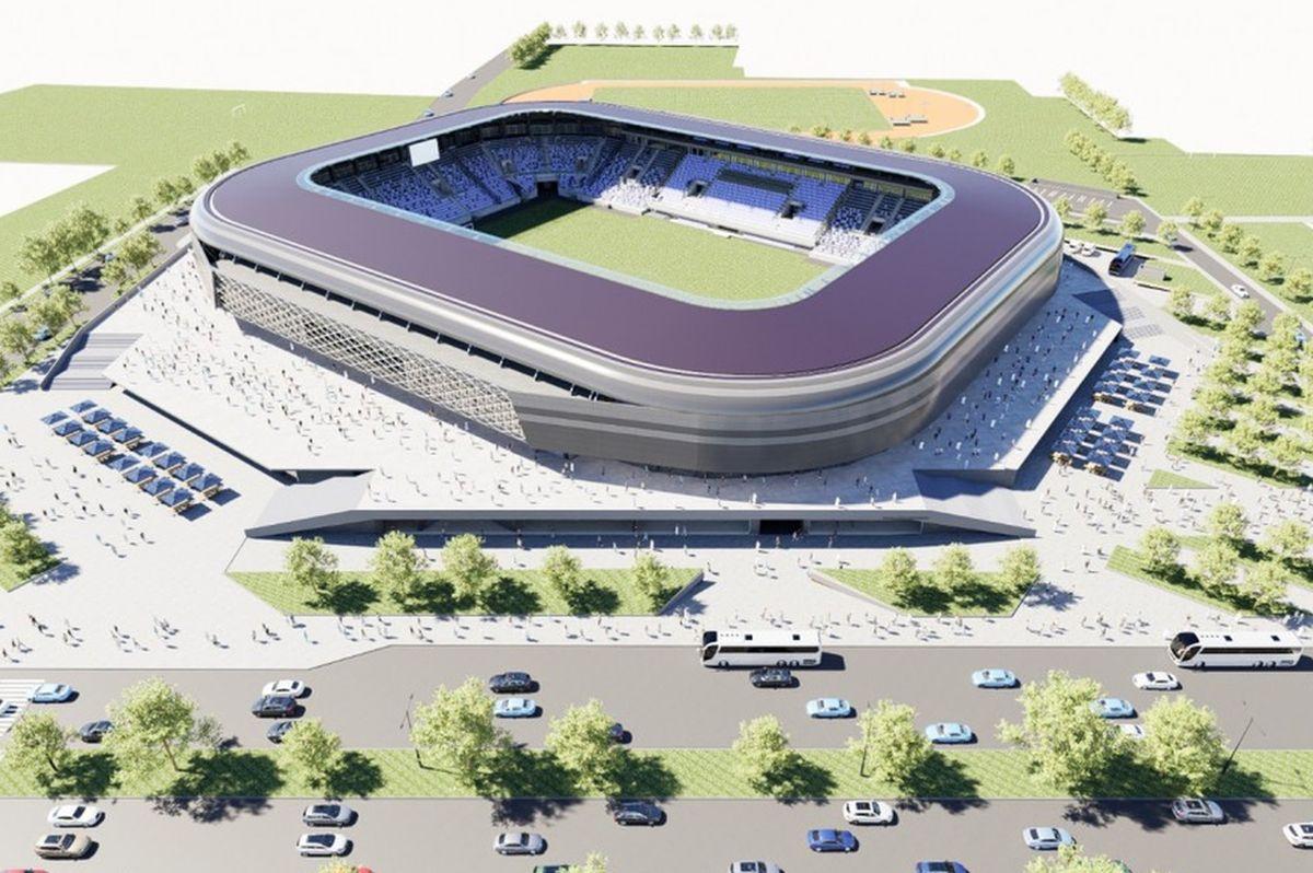 Randări stadion nou FC Argeș