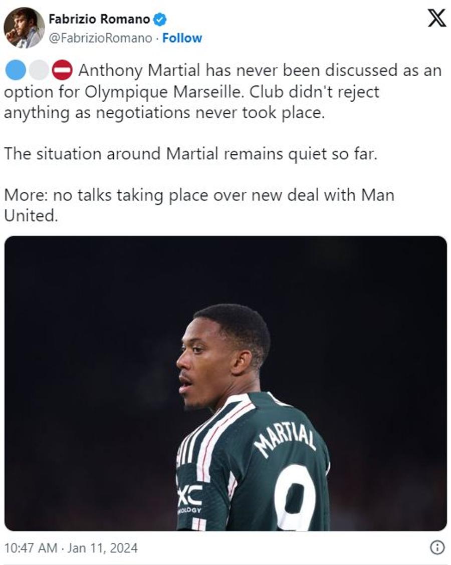 Anthony Martial, de la Manchester United la Olympique Marseille? Fabrizio Romano a explicat ce se întâmplă cu starul „diavolilor”
