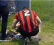 Liam Smith a trecut la munca de jos, reparând defecțiunea electrică a noctunei / Foto: X Sittinbourne FC