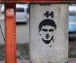Chipul lui Cătălin Hîldan dăinuie pe Stadionul Dinamo. Foto: Andrei Furnigă, GSP
