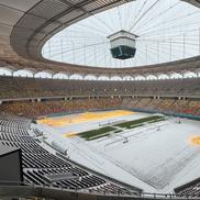 Arena Națională din București, după primele zăpezi din ianuarie 2026. Foto: Andrei Crăițoiu (GSP.RO)