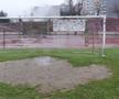 Careul porților de pe Stadionul Dinamo, dominat de pământ. Foto: Andrei Furnigă, GSP