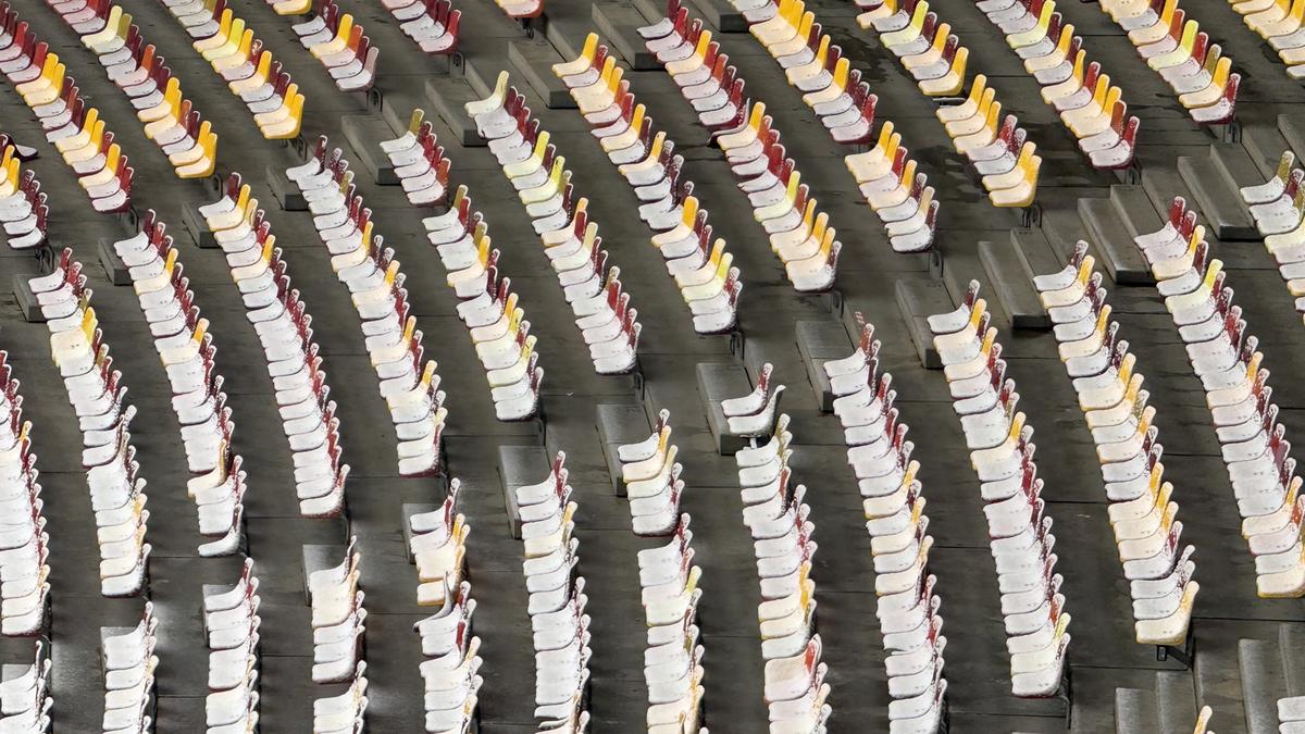 Cum arată Arena Națională după 12 ore de ninsoare! GSP a fost pe cel mai mare stadion al țării cu o săptămână înaintea primului meci oficial din 2026