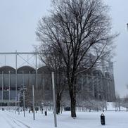 Arena Națională din București, după primele zăpezi din ianuarie 2026. Foto: Andrei Crăițoiu (GSP.RO)