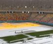 Arena Națională din București, după primele zăpezi din ianuarie 2026. Foto: Andrei Crăițoiu (GSP.RO)