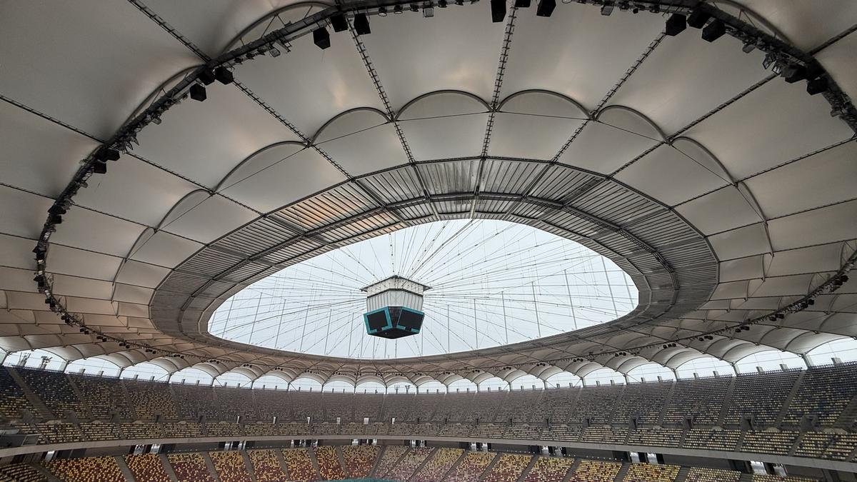 Cum arată Arena Națională după 12 ore de ninsoare! GSP a fost pe cel mai mare stadion al țării cu o săptămână înaintea primului meci oficial din 2026