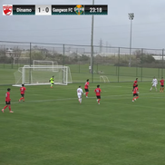 Adrian Mazilu, gol superb în Dinamo - Gangwon // FOTO: captură YouTube @48 TV