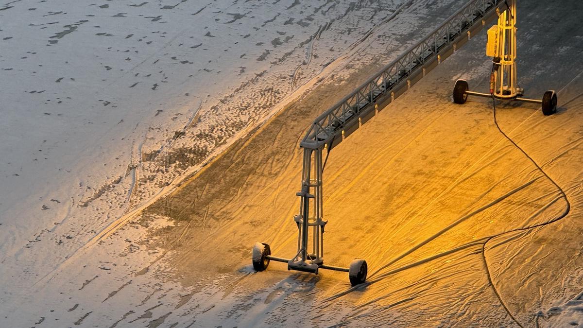 Cum arată Arena Națională după 12 ore de ninsoare! GSP a fost pe cel mai mare stadion al țării cu o săptămână înaintea primului meci oficial din 2026