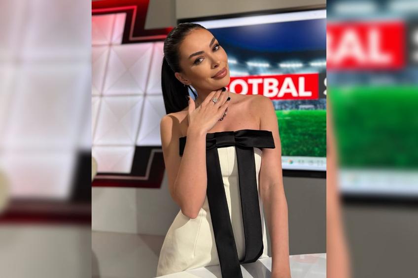 Alexandra Băluțescu (31 de ani), prezentatoarea știrilor sportive de la Prima TV