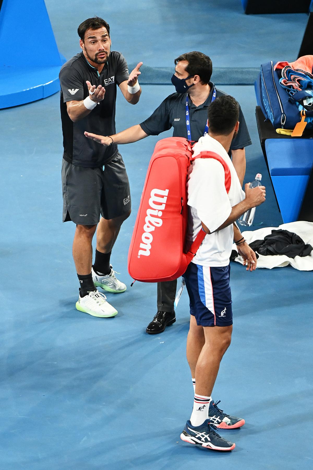 Fognini și Caruso, conflict la Australian Open / FOTO: Guliver/GettyImages
