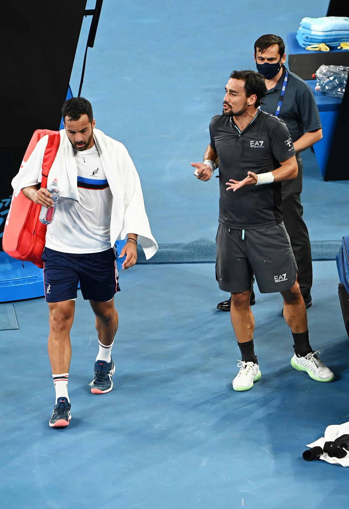 Fognini și Caruso, conflict la Australian Open / FOTO: Guliver/GettyImages
