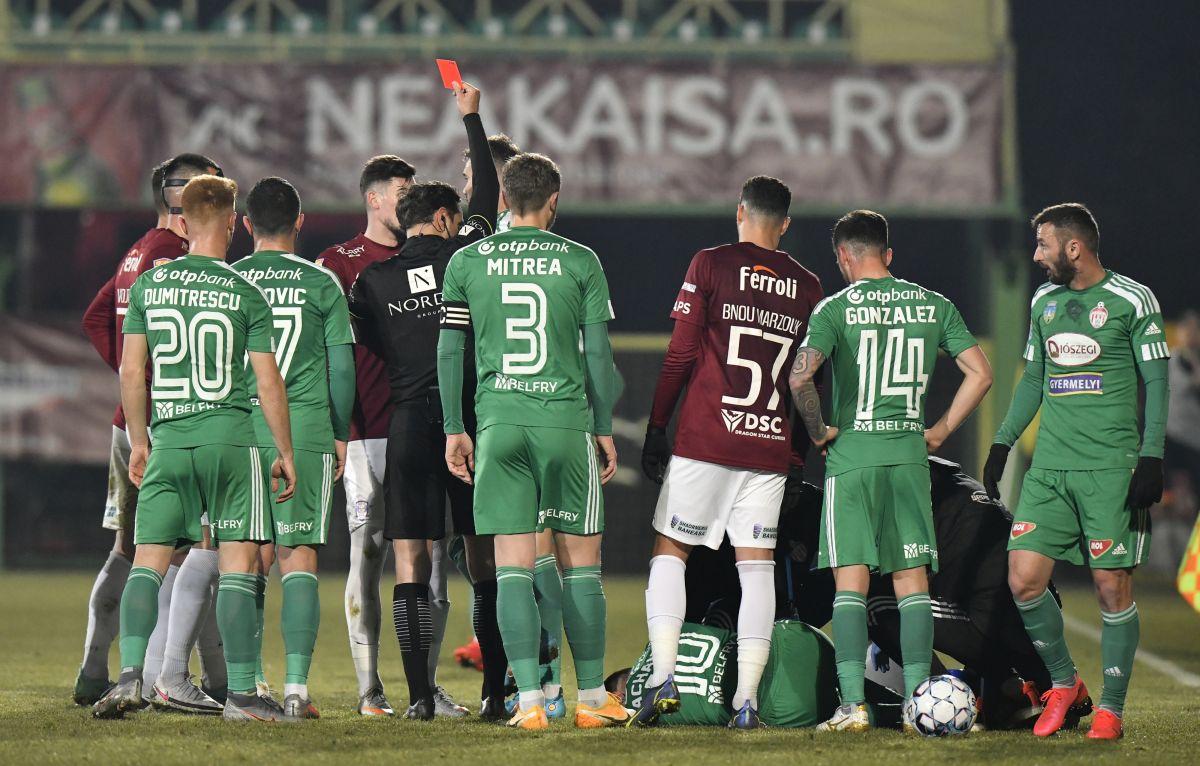 Alexandru Albu contestă eliminarea din meciul cu Sepsi: „Nu a fost de roșu, se poate vedea pe reluări!”