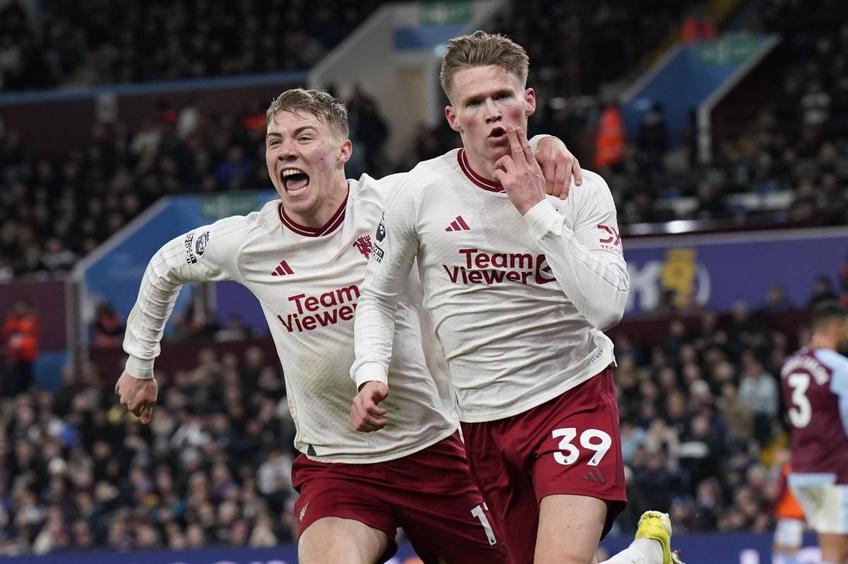 Manchester United a învins-o pe Aston Villa, scor 2-1, în runda 24 din Premier League. . foto: Imago