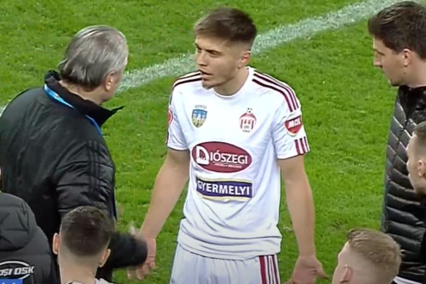 Bernd Storck (61 de ani) și Ion Gheorghe (24 de ani) și-au aruncat cuvinte grele după fluierul final / FOTO: Captură TV @Digi Sport 1