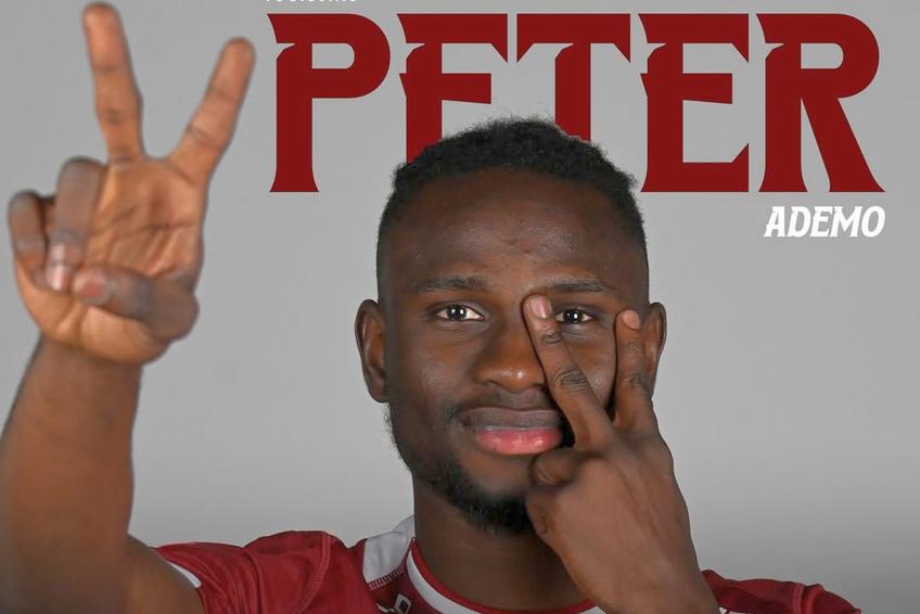 Peter Ademo, prezentat la Rapid, foto: Instagram