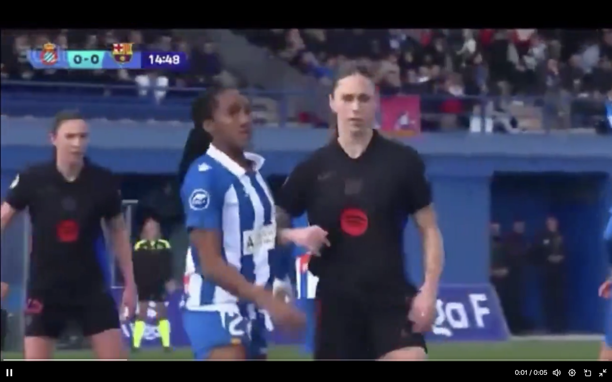 Maria Pilar Leon, acuzată de agresiune sexuală după gestul făcut la adresa Danielei Caracas, în Barcelona - Espanyol