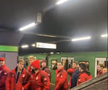 Echipa națională a Canadei se deplasează cu metroul // Captură foto: @gazzetta.it