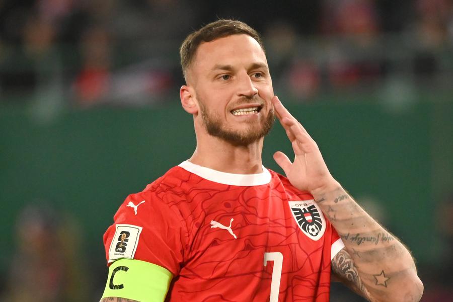 Marko Arnautovic, atacantul Austriei // FOTO: Imago Images GRUPA J: Echipele tip, vedetele și toate detaliile despre Argentina, Austria, Algeria și Iordania » Programul meciurilor