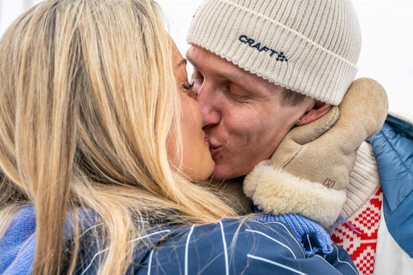Birk Ruud și logodnica lui, Tonje Frigstad, la JO Milano Cortina 2026 Foto: Imago Images