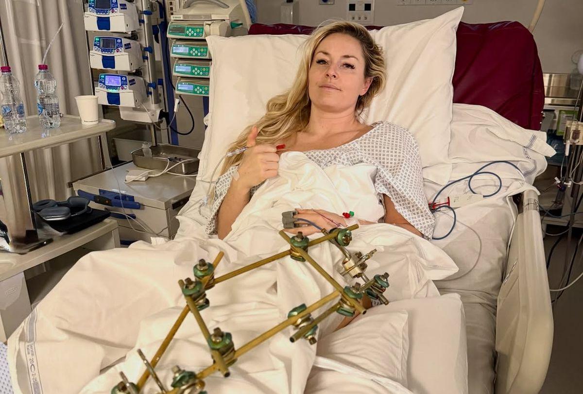 Lindsey Vonn după a cincea operație