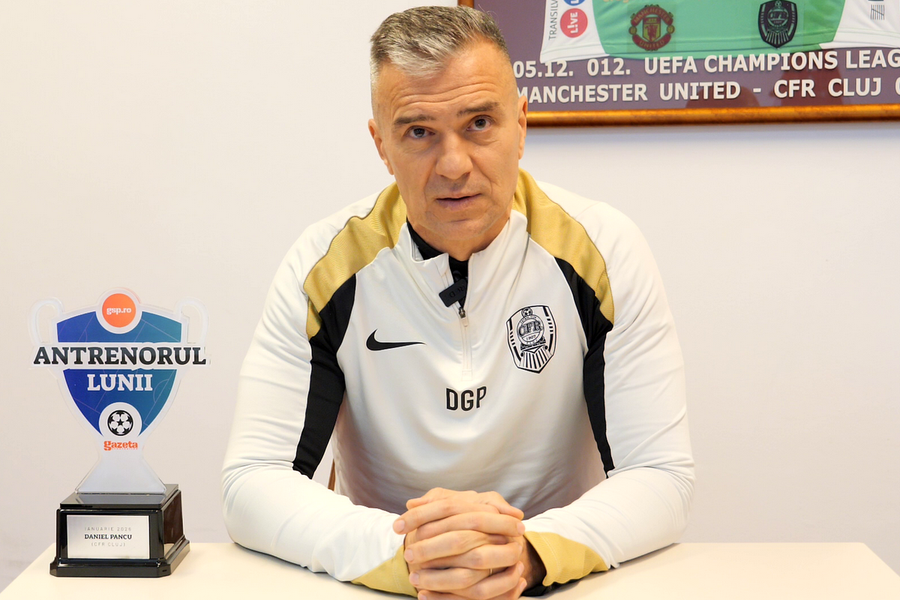 Daniel Pancu a fost declarat „Antrenorul lunii ianuarie 2026”, în proiectul GSP, „Cei mai buni” Ioan Varga, decizie majoră la CFR Cluj: „Nu mai așteptăm nimic! Semnăm acum și ne batem la titlu”