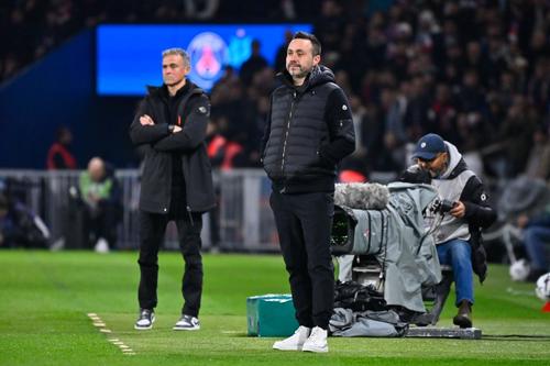 Roberto De Zerbi în prim-plan la PSG - OM 5-0 / Foto: Imago Images