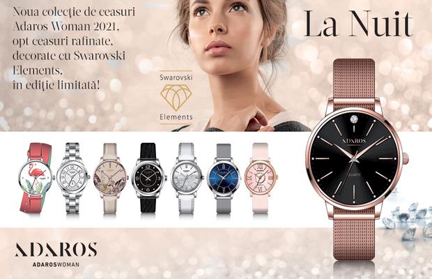 Colectia de ceasuri pentru femei AdarosWoman 2021 cu Swarovski Elements acum la chioscuri! Alege un cadou special in luna martie!
