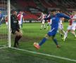 Ianis Hagi, pasă de gol în Rangers - Slavia / FOTO: Captură TV @Telekom Sport