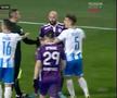 Latovlevici, îmbrânceli pe teren cu asistentul care lucrează la o închisoare. MM a comentat amuzat: „Am văzut perspective, de ce să mint”