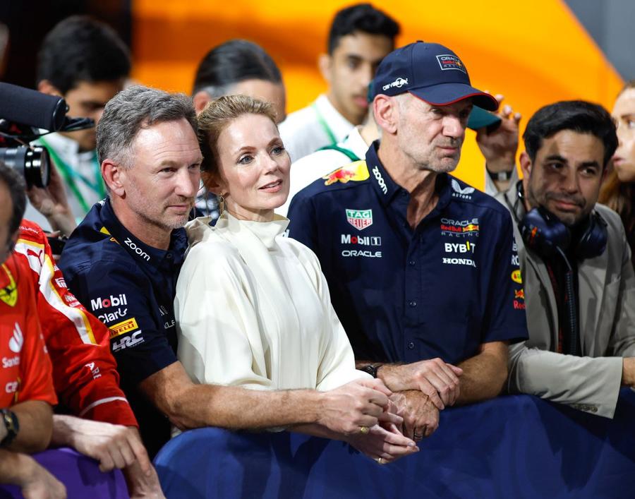 Christian Horner și soția sa, Gerri Halliwell, în atitudine afectuoasă după MP al Arabiei Saudite Foto: Imago Red Bull rămâne lângă Horner, dezminte varianta că va fi concediat înainte de Marele Premiu al Australiei