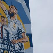 Muralul cu Karim Benzema de la Lyon FOTO: Ionuţ Iordache (GSP)