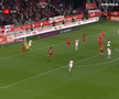Golul lui Cătălin Cîrjan din UTA Arad - Dinamo, foto: captură Prima Sport