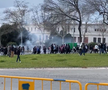 Bătaie ca în filme înainte de Barcelona - Benfica » Fanii și-au împărțit pumni în fața stadionului