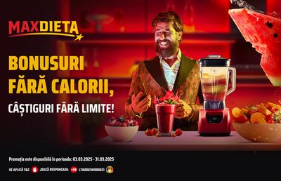 MaxDieta îți aduce bonusuri zilnice pe Maxbet.ro! Intră și vezi ce surprize ai!