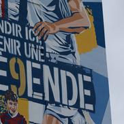 Muralul cu Karim Benzema de la Lyon FOTO: Ionuţ Iordache (GSP)