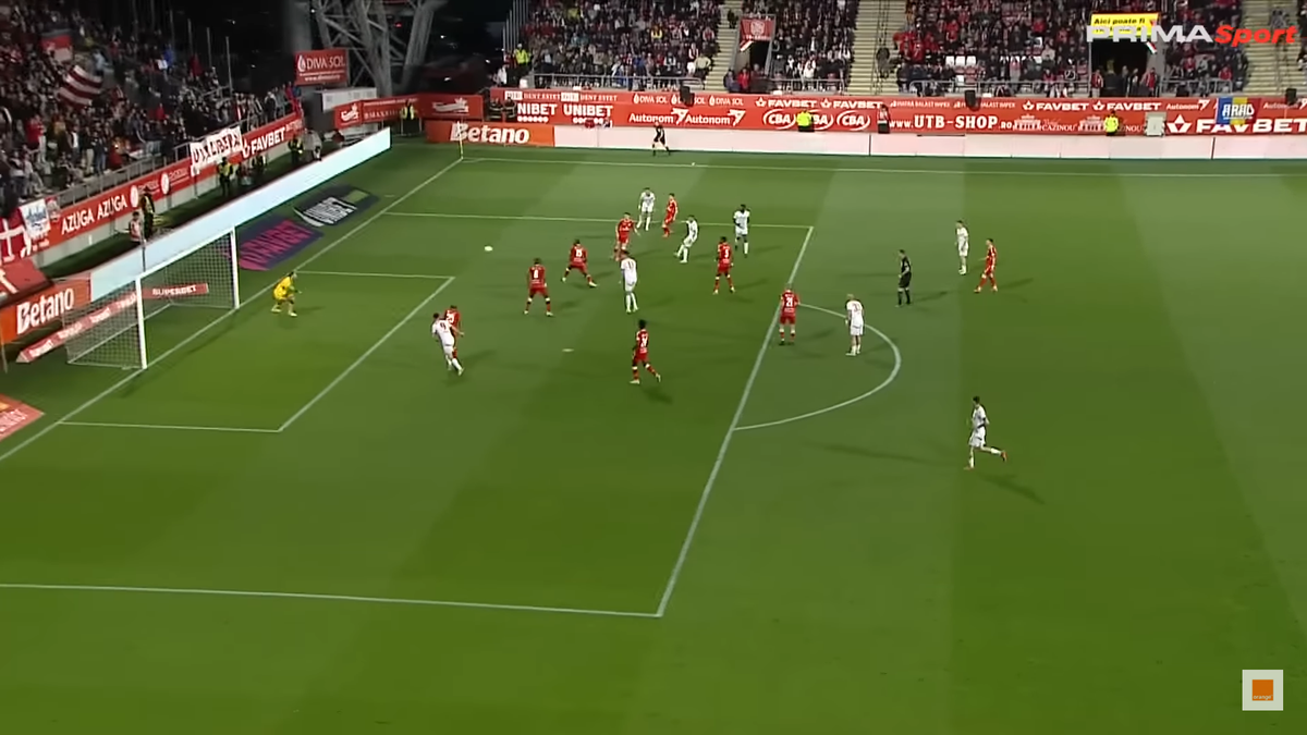 Golul lui Cătălin Cîrjan din UTA Arad - Dinamo