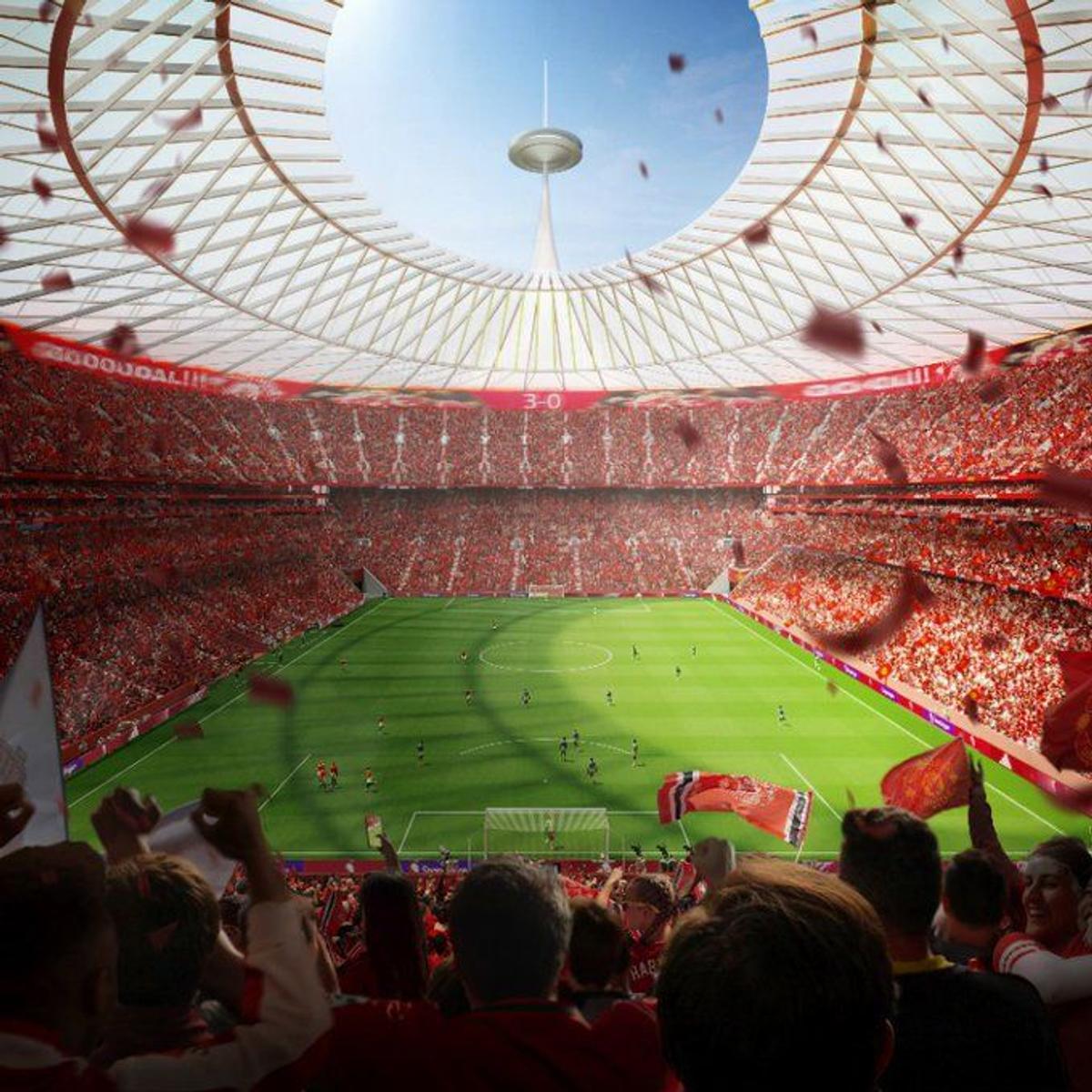 Primele imagini cu noul stadion al lui Manchester United i-au scandalizat pe fani: „Arată ca un circ, ce potrivit!”