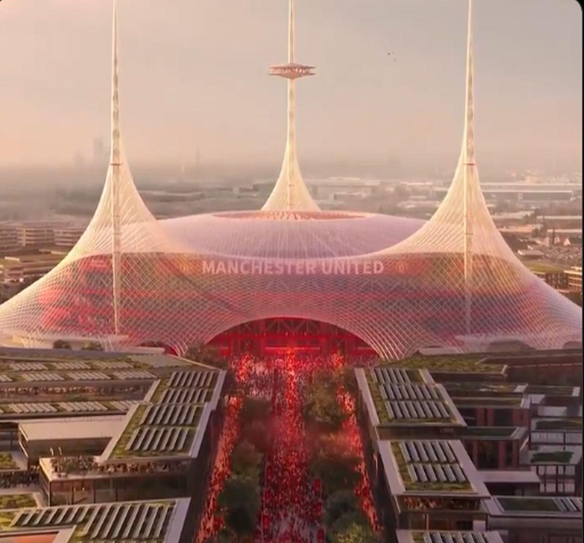 Primele imagini cu noul stadion al lui Manchester United i-au scandalizat pe fani: „Arată ca un circ, ce potrivit!”