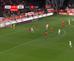 Golul lui Cătălin Cîrjan din UTA Arad - Dinamo, foto: captură Prima Sport