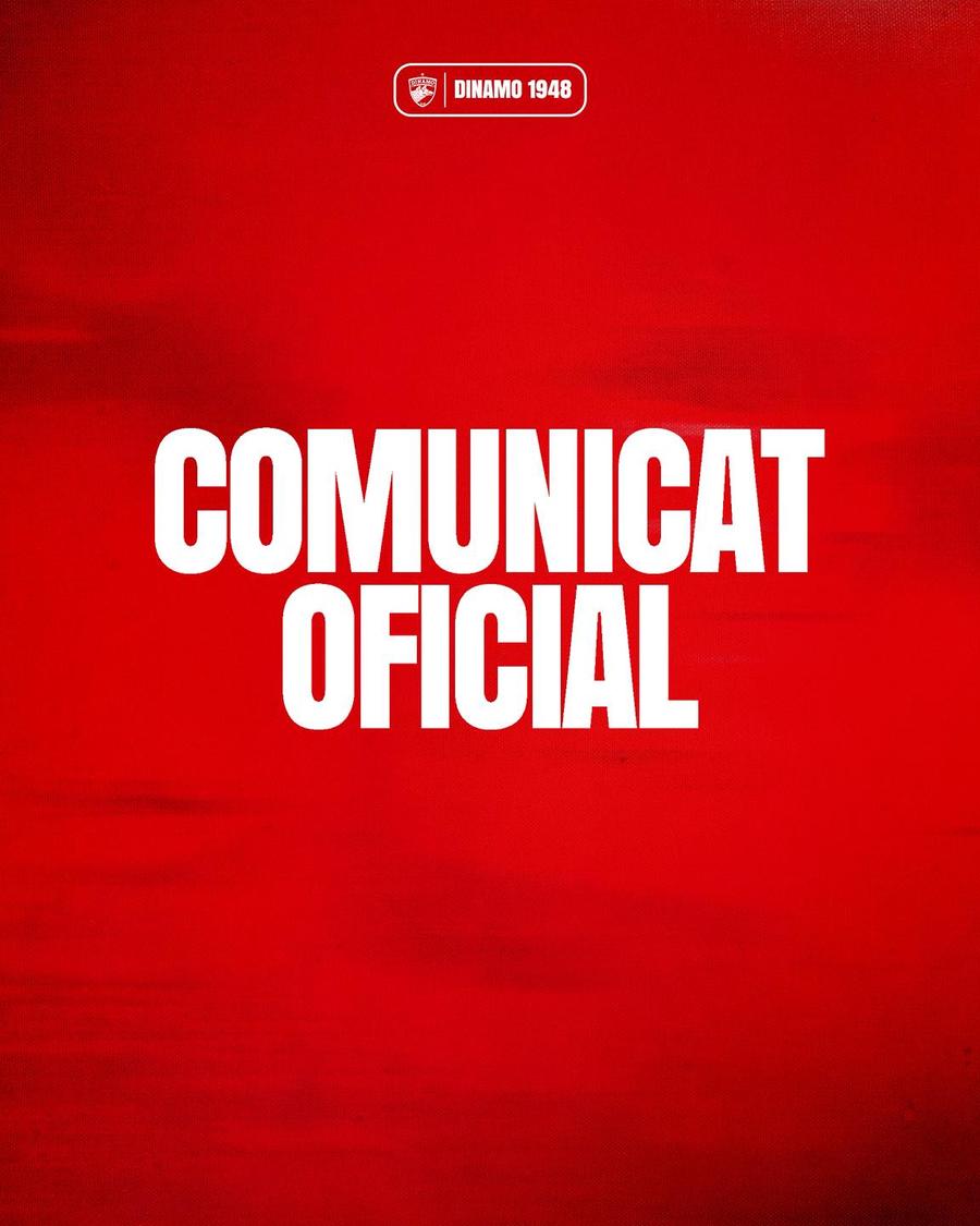 Comunicat oficial Dinamo // FOTO: Facebook Dinamo a simțit nevoia să vină astăzi cu un comunicat clar în cazul Kopic