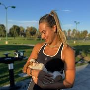 Aryna Sabalenka, alături de Ash, câinele ei/Foto: Instagram (Aryna Sabalenka)