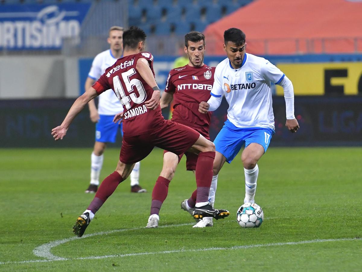 5 fotbaliști s-au remarcat în CS Universitatea Craiova - CFR Cluj